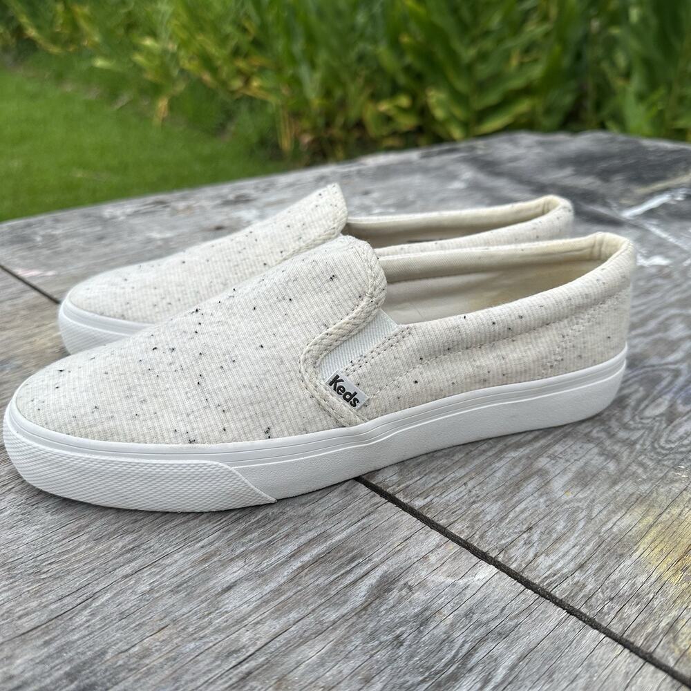 Keds Suede II Womens Size 8.5 Shoes Cream Casual Slip On Sneakers BP